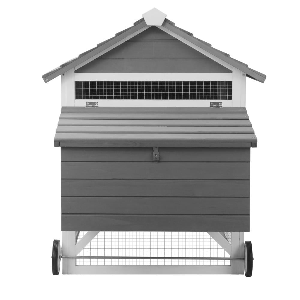 Pet Hutch wtih Wheels Wooden 225 x 80 x 105cm
