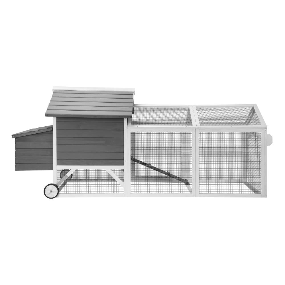 Pet Hutch wtih Wheels Wooden 225 x 80 x 105cm