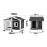 Wooden Pet Dog Kennel Awning Cabin