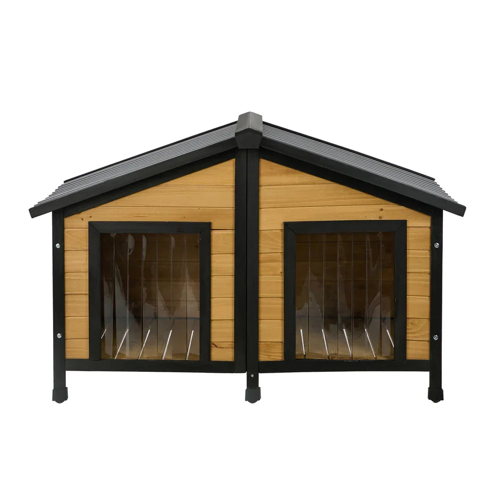 Dog Kennel Outdoor Indoor Pet House Wooden Puppy Cabin Kennels