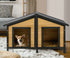 Dog Kennel Outdoor Indoor Pet House Wooden Puppy Cabin Kennels