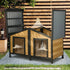 Dog Kennel Outdoor Indoor Pet House Wooden Puppy Cabin Kennels