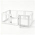 i.Pet Dog Pet Playpen 10 Panels Clear PET Plastic 152x100x57cm for Puppy Exercise