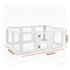i.Pet Dog Pet Playpen 10 Panels Clear PET Plastic 152x100x57cm for Puppy Exercise