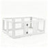 i.Pet Dog Pet Playpen 10 Panels Clear PET Plastic 152x100x57cm for Puppy Exercise