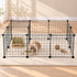 i.Pet Dog Playpen 12 Panels Pet Playpen 35x35cm Iron DIY Enclosure for Small Animals