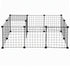 i.Pet Dog Playpen 12 Panels Pet Playpen 35x35cm Iron DIY Enclosure for Small Animals