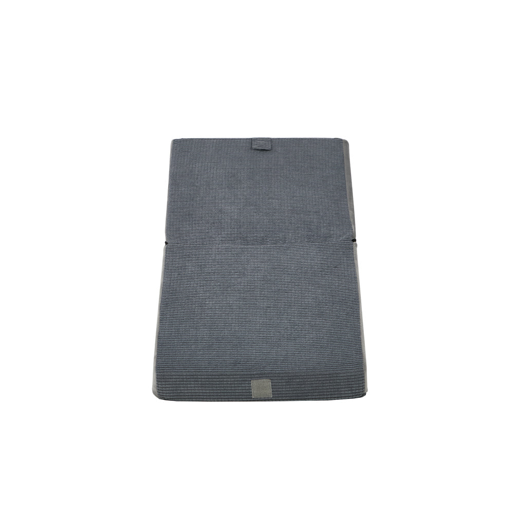 Alopet 4‑Step Foam Pet Ramp – Grey, 2‑in‑1 Stairs, Washable Cover