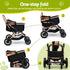 i.Pet Pet Dog Stroller Pram Large Cat Carrier Travel Pushchair Foldable 4 Wheels