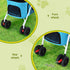 Pet Stroller Dog Pram Large Cat Carrier Travel Pushchair Foldable 4 Wheels