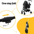Foldable Pet Stroller Dog Cat Pram 4 Wheel Travel Carrier with Storage