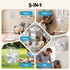 16" 5-in-1 Rechargeable Fan for Pedestal Table Floor Wall Ceiling