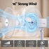 16" 5-in-1 Rechargeable Fan for Pedestal Table Floor Wall Ceiling