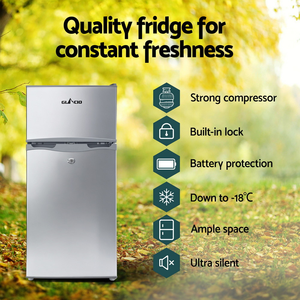 100L Portable Fridge Freezer 12V/24V/240V Camping Caravan Compressor