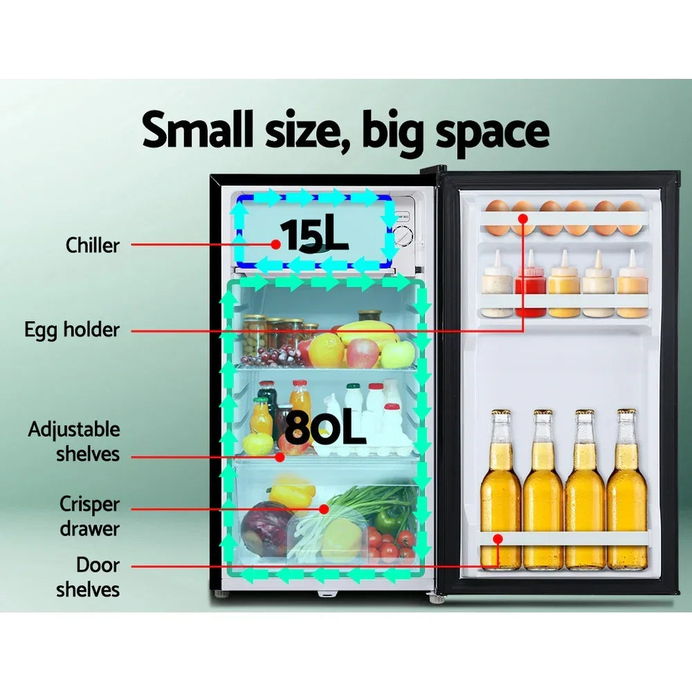 95L Portable Fridge 12V/24V/240V Upright Camping Caravan Low Energy