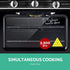 Portable Gas Oven & Stove – Twin Burners, 3500BTU Oven, Stainless Steel