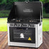Portable Gas Oven & Stove – Twin Burners, 3500BTU Oven, Stainless Steel