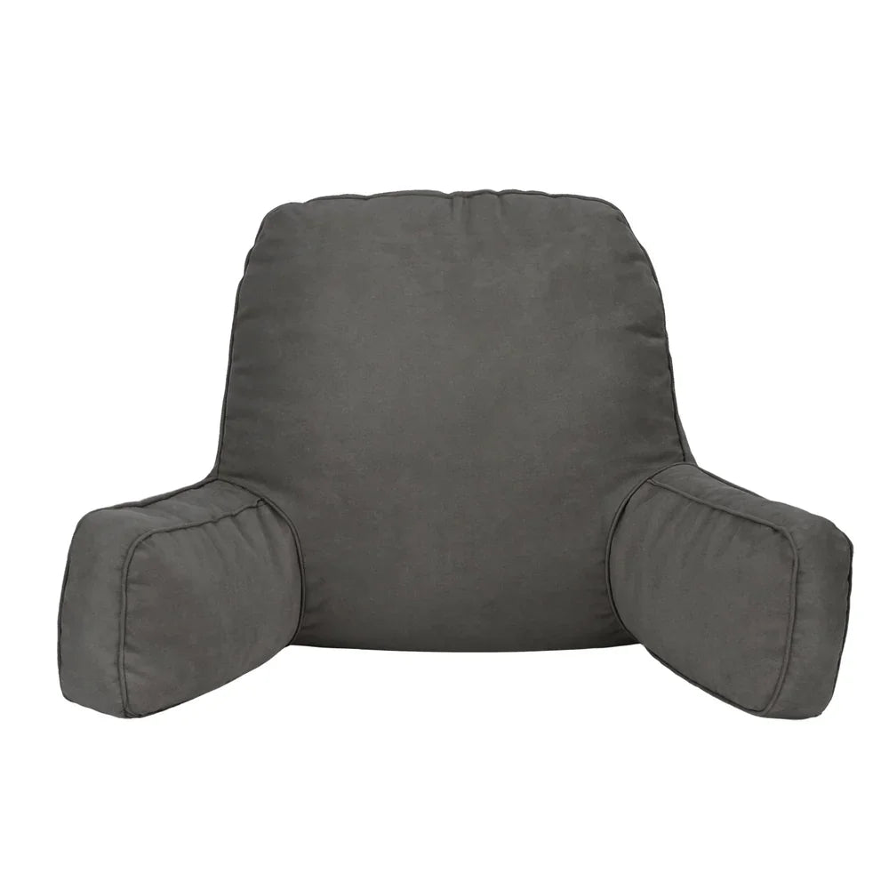 Reading Pillow Back Rest Lumbar Support Cushion Grey