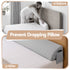 King Bed Wedge Pillow For Headboard, Close Gap And Stop Pillows Sliding, Perfect For Dorm Or Tatami Reading, 25D Foam Mattress Gap Filler With 2 Side Pockets, Washable 110gsm Cover