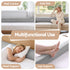 King Bed Wedge Pillow For Headboard, Close Gap And Stop Pillows Sliding, Perfect For Dorm Or Tatami Reading, 25D Foam Mattress Gap Filler With 2 Side Pockets, Washable 110gsm Cover