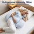 Giselle Bedding Cooling Pregnancy Pillow Adjustable Maternity Pillow for Sleeping, Body Pillows for Adults Support Back, Belly, and Hips, Blue 37x87 cm
