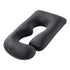 Giselle Bedding Pregnancy Pillow G-Shaped Full Body Pillow for Back and Belly Support Maternity Pillow with Removable Cover, Dark Grey 135x70 cm