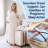 Memory Foam Pregnancy Pillow Adjustable with Concave Curve Design, Support for Back, Belly, and Hips, Blue