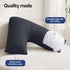 V‑Shape Pillow – Boomerang Nursing & Body Support Cushion, Grey