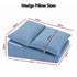 Giselle Reading Pillow for Bed, 25D Foam Wedge Backrest with Pockets, Corduroy