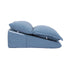 Giselle Reading Pillow for Bed, 25D Foam Wedge Backrest with Pockets, Corduroy