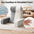 Giselle Memory Foam Reading Pillow with Arms, Neck Roll & Pockets, Velvet Cover