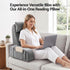 Giselle Memory Foam Reading Pillow with Arms, Neck Roll & Pockets, Velvet Cover