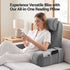 Giselle Memory Foam Reading Pillow with Arms, Neck Roll & Pockets, Velvet Cover