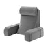 Giselle Memory Foam Reading Pillow with Arms, Neck Roll & Pockets, Velvet Cover