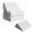 Giselle 4PCS Orthopedic Bed Wedge Pillow Set Anti-Slip Velcro System For Sleeping, 30D Gel Memory Foam Support Cushions For Acid Reflux And Leg Elevation