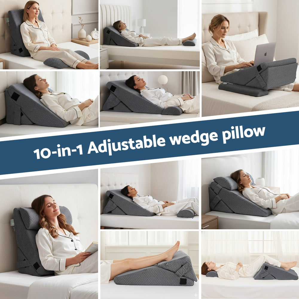 Adjustable Wedge Pillow Grey