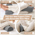 Bed Wedge Pillow for Headboard, Egg Gel Solves Night Sweats, Triangle Pillow for Reading & Sleeping, Adjustable Back & Neck Support, 30D Foam