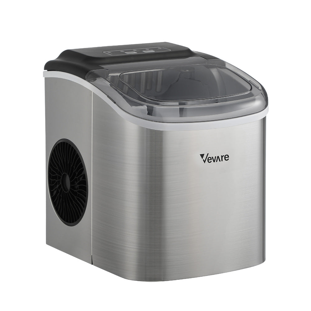 Vevare Portable Ice Maker with Ice Cube Scoop 12kg Stainless