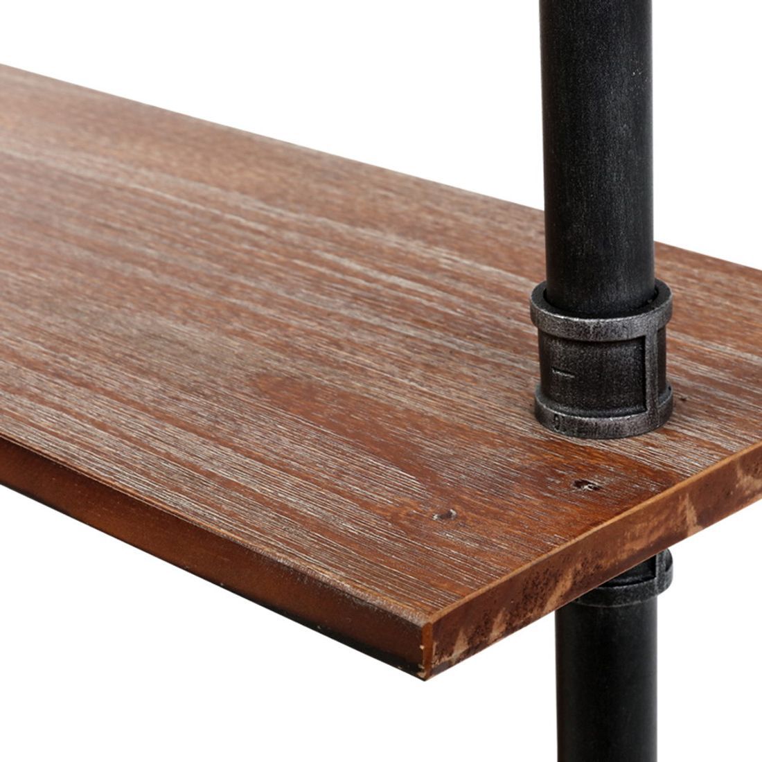 Artiss Industrial Floating Pipe Shelf 6 Tier DIY Wall Mount Rustic Wood