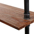 Artiss Industrial Floating Pipe Shelf 6 Tier DIY Wall Mount Rustic Wood