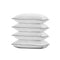 4 Pack Hotel Microfibre Pillows 48x73cm Cotton Cover Soft Medium Firm Sleeping Set