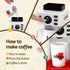 Keezi Kids Pretend Role Play Toy Coffee Shop with Coffee Maker Machine Play Money Food Tea Party Set