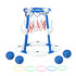 Kids Basketball Hoop with 4 balls Ring Toss Sports Pool Toys Blue
