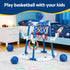 Kids Basketball Hoop with 4 balls Ring Toss Sports Pool Toys Blue
