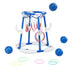 Kids Basketball Hoop with 4 balls Ring Toss Sports Pool Toys Blue