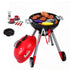 Kids Pretend Kitchen BBQ Playset Role Play Toy with charcoal Play Food Cup