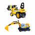 Keezi Kids Ride On Toy Car Bulldozer and Digger with Helmet Outdoor Sandpit Toys Yellow