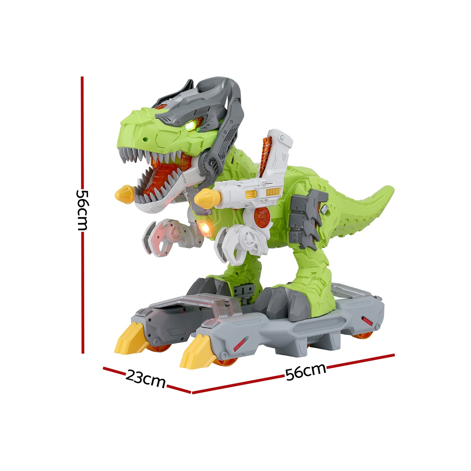 Kids Dinosaur Ride On Push Car Toy with Spray Function Indoor Outdoor Toys