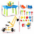 Keezi Ride On Digger with Sand and Water Table Sandpit Toys Set