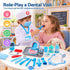 Keezi 30 Piece Kids Doctor & Dentist Play Set Pretend Medical Kit Toy Ages 3+